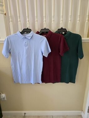 IZOD Boy's Short-sleeve Polo Shirt Bundle